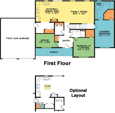 Oakridge first floor plan