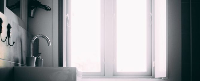 Interior bathroom window