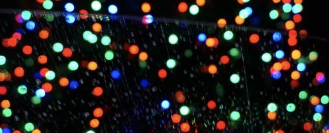 blurred Christmas lights