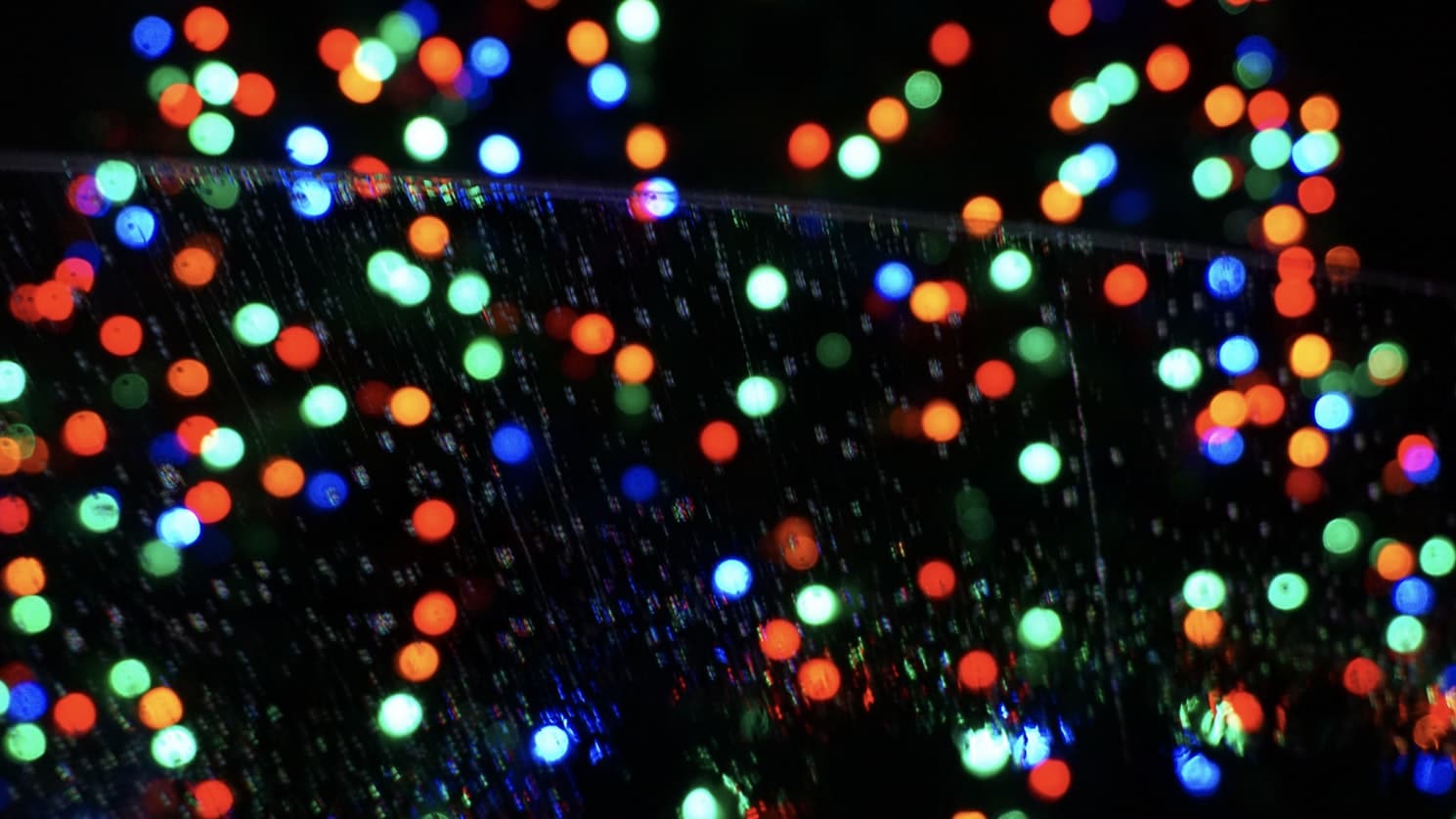 blurred Christmas lights