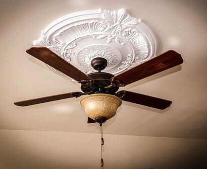 Ornate ceiling fan