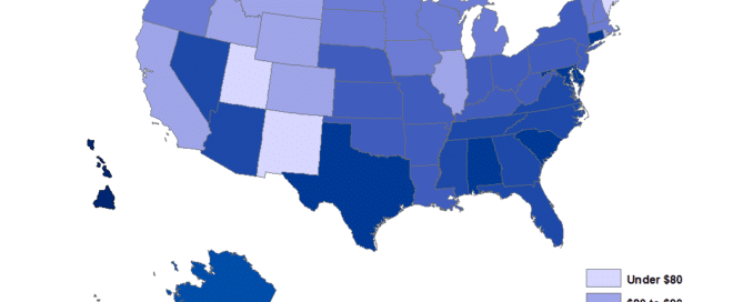 Average Monthly Residential Electric Bill Graph