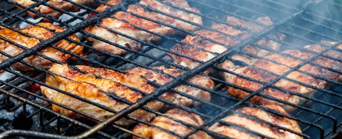 chicken on the grill