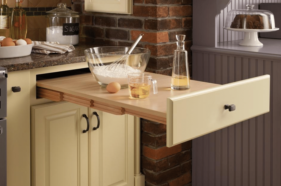 Pull out drawer table