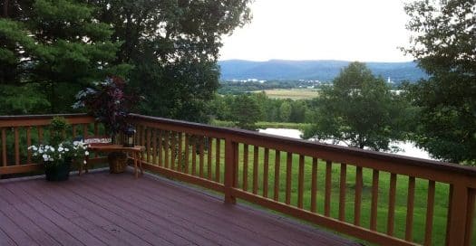 Lake view from deck