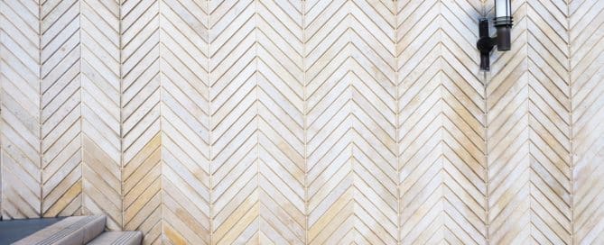 Chevron wall paneling