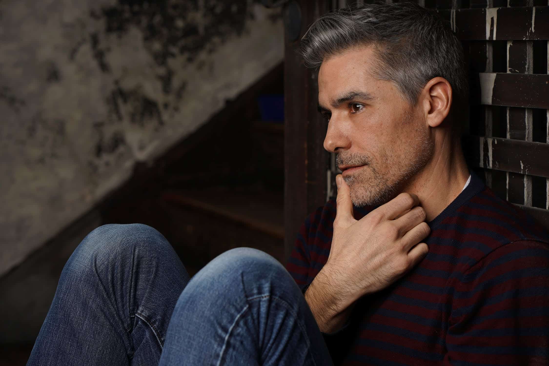 Man contemplating