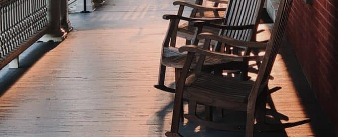 porch with rocking chairs