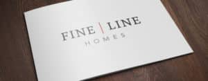 Fine Line Homes Printed on a card