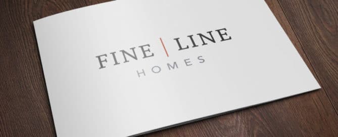 Fine Line Homes Printed on a card