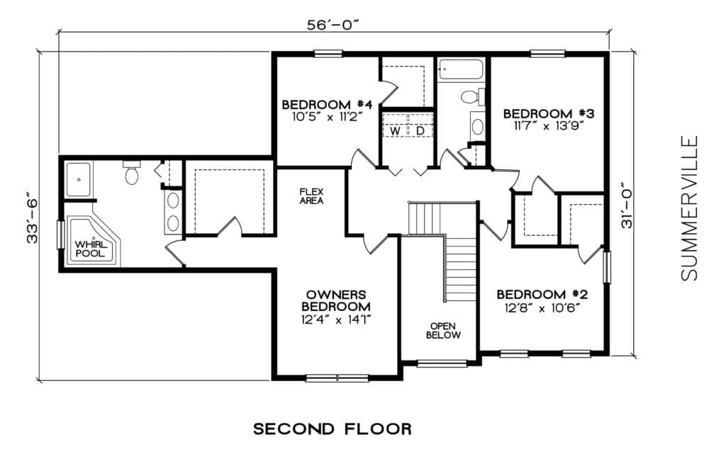 Summerville second floor plan