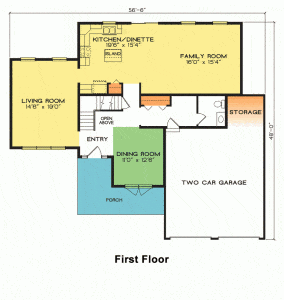Cumberland Home Plan 1st Floor