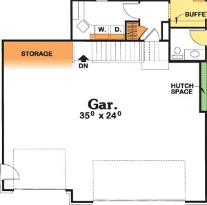 Garage to Basement Stairs