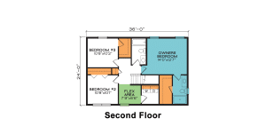 Kirkwood Two Story Home Design - Second Floor