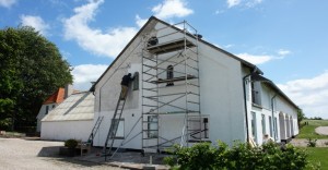 Painting the exterior of a house